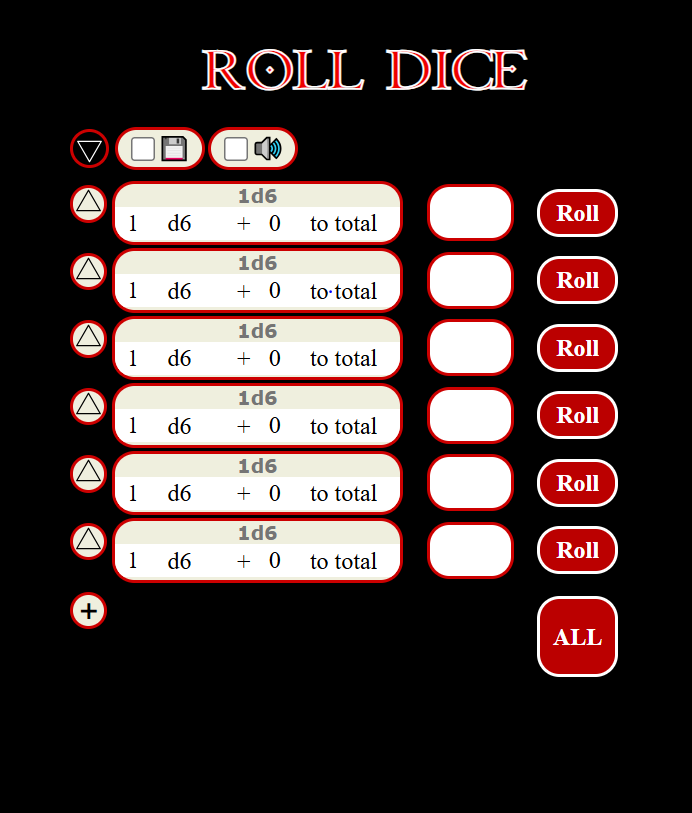 Multi-line ability score roller setup
